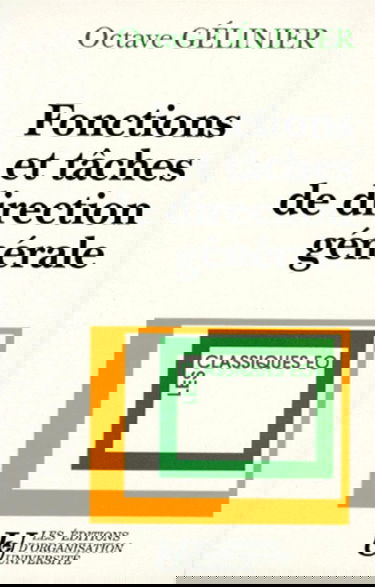 Fonctions et tâches de direction générale