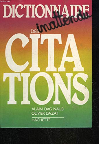 Dictionnaire inattendu des citations