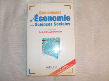 Dictionnaire d'économie et de sciences sociales