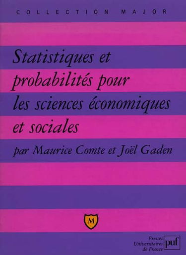 Statistiques et probabilités pour les sciences économiques et sociales