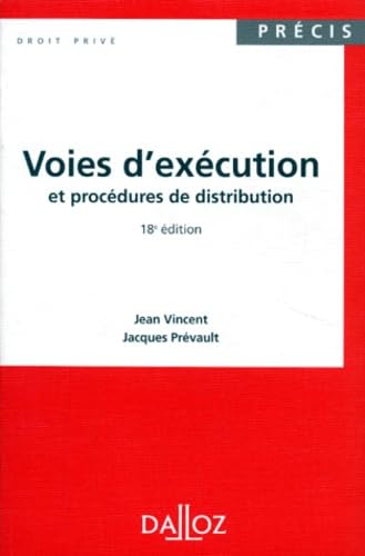 Voies D'Execition Et Procedure De Distribution. 18eme Edition