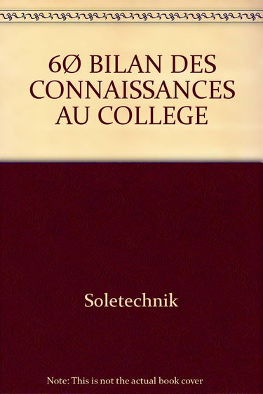 Bilan des connaissances au collège, 6e