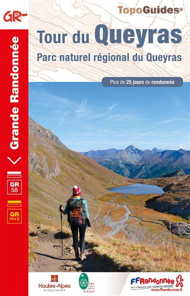 Couverture de Tour du Queyras : Parc naturel régional du Queyras : plus de 25 jours de randonnée par Collectif