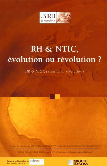 RH et NTIC, évolution ou révolution ?. HR and NICT, evolution or revolution ?
