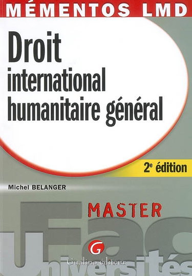 Couverture de Droit international humanitaire général