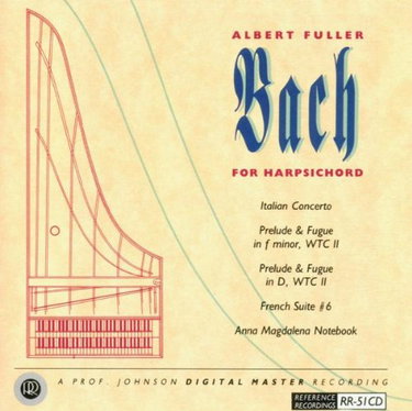 Couverture de Albert Fuller Plays Bach for Harpsichord