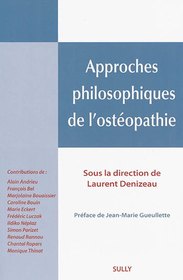 Couverture de Approches philosophiques de l'ostéopathie