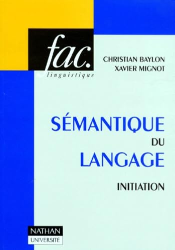 Sémantique du langage, initiation