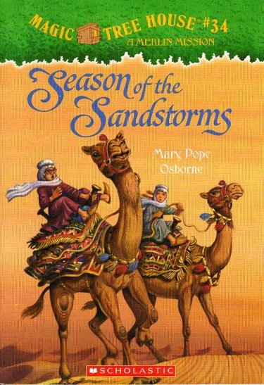 Couverture de Seasons of the Sandstorms (Magic Tree House, A Merlin Mission)