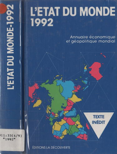 L'Etat du monde 1992 : annuaire économique et géopolitique mondial