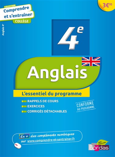 Anglais, 4e : l'essentiel du programme