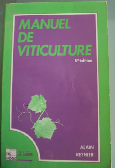 Couverture de Manuel de viticulture