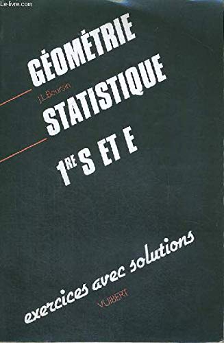 Géométrie et statistique : 1re S et E