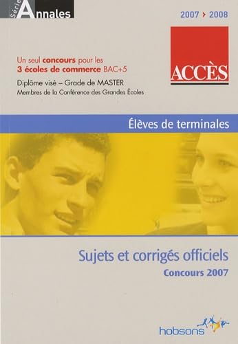 Annales concours ACCES