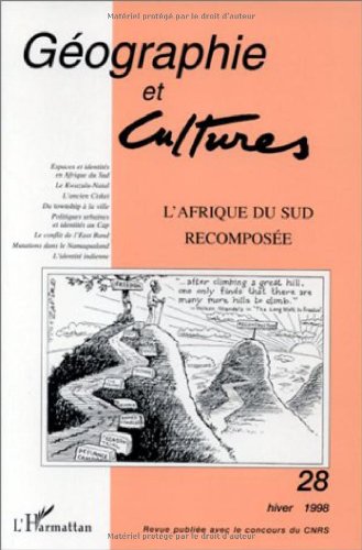 Couverture de L'Afrique du Sud recomposée