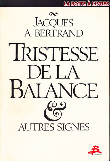 Tristesse de la Balance & autres signes