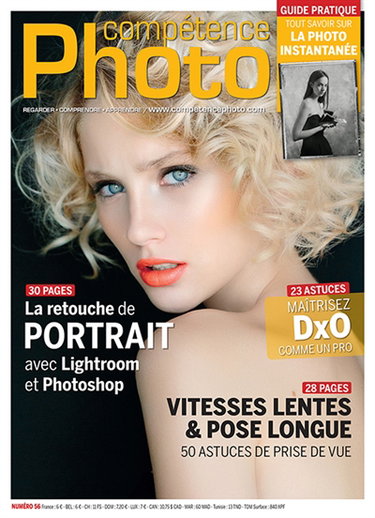 Couverture de Compétence photo, n° 56. La retouche de portrait avec Lightroom et Photoshop par Collectif