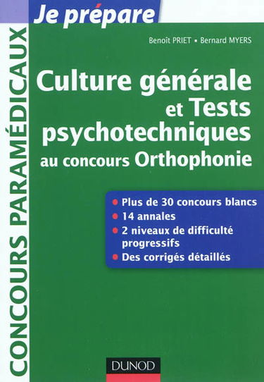 Culture générale et tests psychotechniques au concours orthophonie