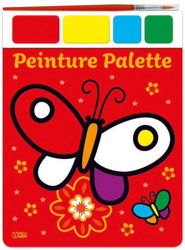 Peinture palette : papillon