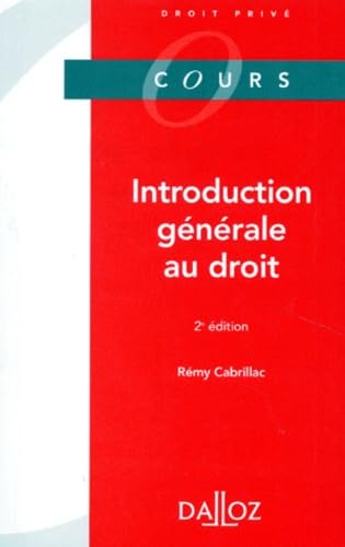 INTRODUCTION GENERALE AU DROIT
