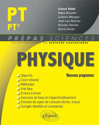 Physique PT-PT* : nouveau programme 2014