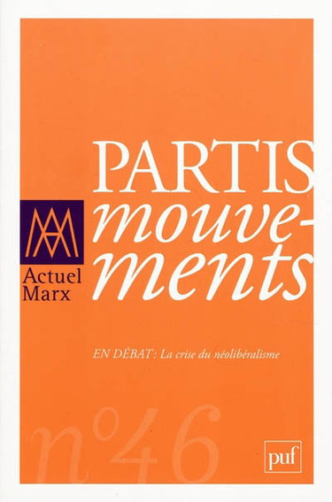 Couverture de Actuel Marx, n° 46. Partis-mouvements