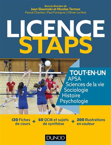 Licence Staps : tout-en-un : APSA, sciences de la vie, sociologie, histoire, psychologie