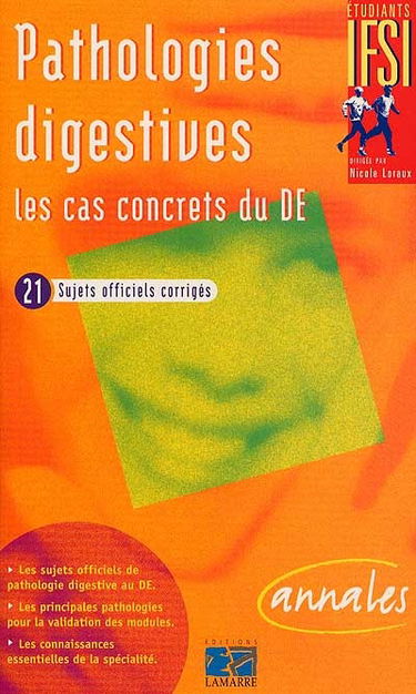 Pathologies digestives : les cas concrets du DE : 21 cas concrets officiels corrigés