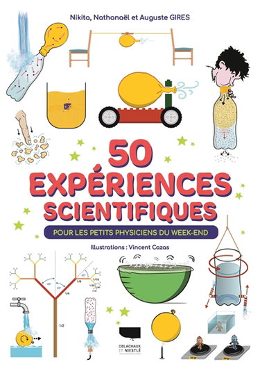 Couverture de 50 expériences scientifiques pour les petits physiciens du week-end