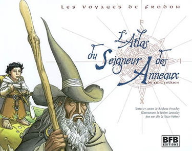 Couverture de L'atlas du Seigneur des anneaux, de J.R.R. Tolkien : les voyages de Frodon