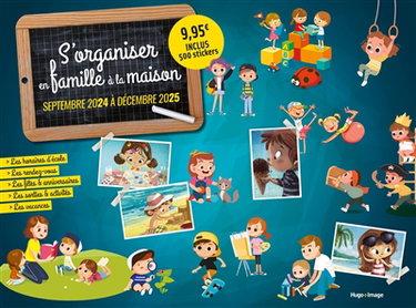 Couverture de Calendrier s'organiser en famille : 2024-2025 par Collectif