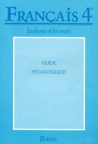 Français : 4e, livret du professeur