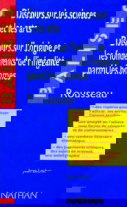 Discours sur les siences et les arts, Discours sur l'origine et les fondements de l'inégalité parmi les hommes, Jean-Jacques Rousseau