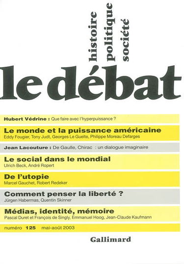 Débat (Le), n° 125