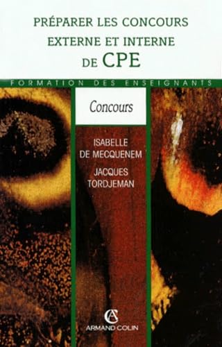 PREPARER LES CONC.EXTERNES (Ancienne Edition)