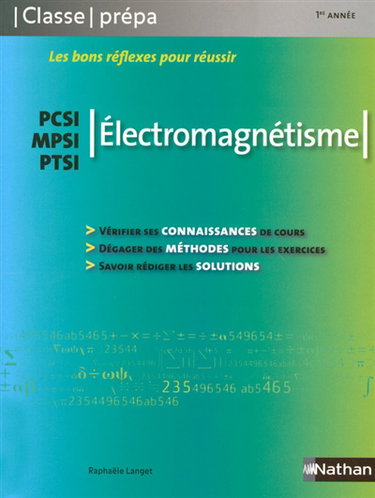 Couverture de Electromagnétisme : PCSI, MPSI, PTSI