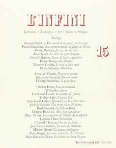 L'Infini, numéro 15, numéro spécial