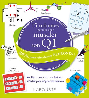 Couverture de 15 minutes par jour pour muscler son QI : idéal pour stimuler ses neurones ! par Sandra Lebrun