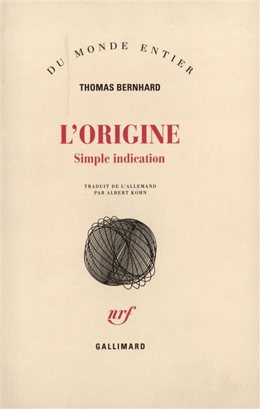 L'origine : simple indication