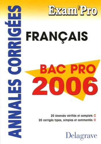Français Bac Pro 2006