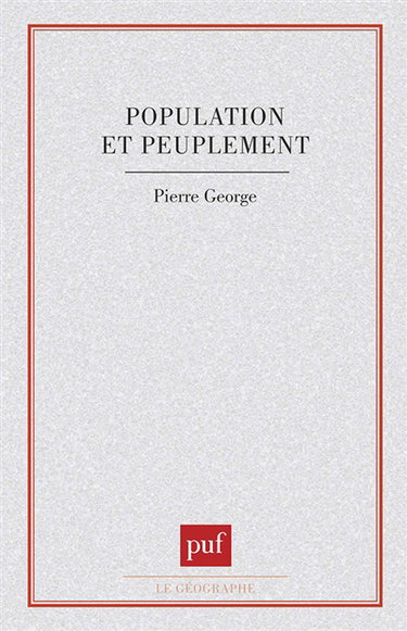 Population et peuplement
