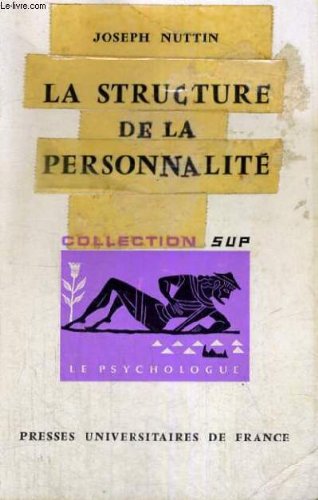 Couverture de La structure de la personnalite - le psychologue section dirigee par p. fraisse