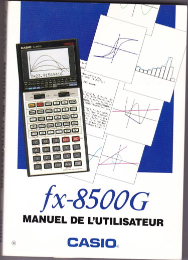 Couverture de Fx-8500G manuel de l'utilisateur