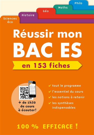 Réussir mon bac ES en 153 fiches
