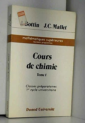 Cours de chimie, tome 1