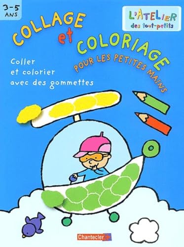 Collage et coloriage pour les petites mains (bleu)