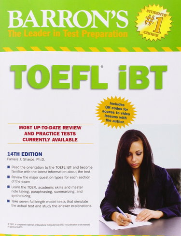 Couverture de Barron's TOEFL iBT