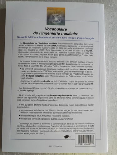Vocabulaire de l'ingénierie nucléaire