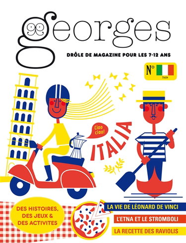 Couverture de Georges : drôle de magazine pour enfants, n° 42. Italie par Collectif