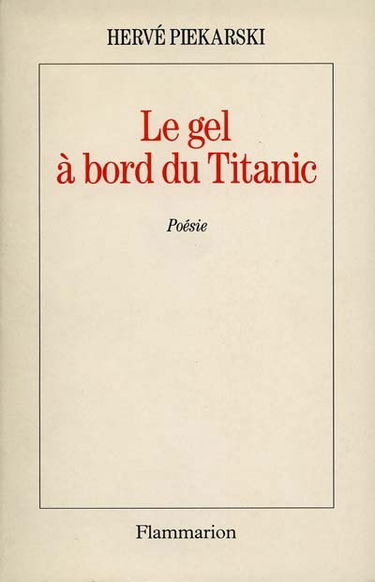 Le gel à bord du Titanic